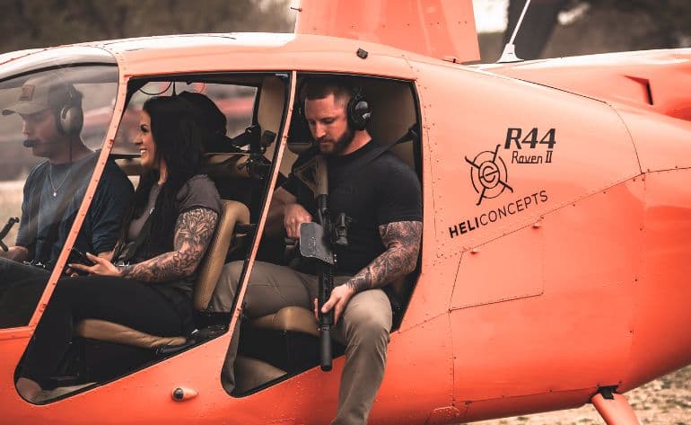 Tactical Helicopter Flight near Austin with Ground Target Shooting - vue 1